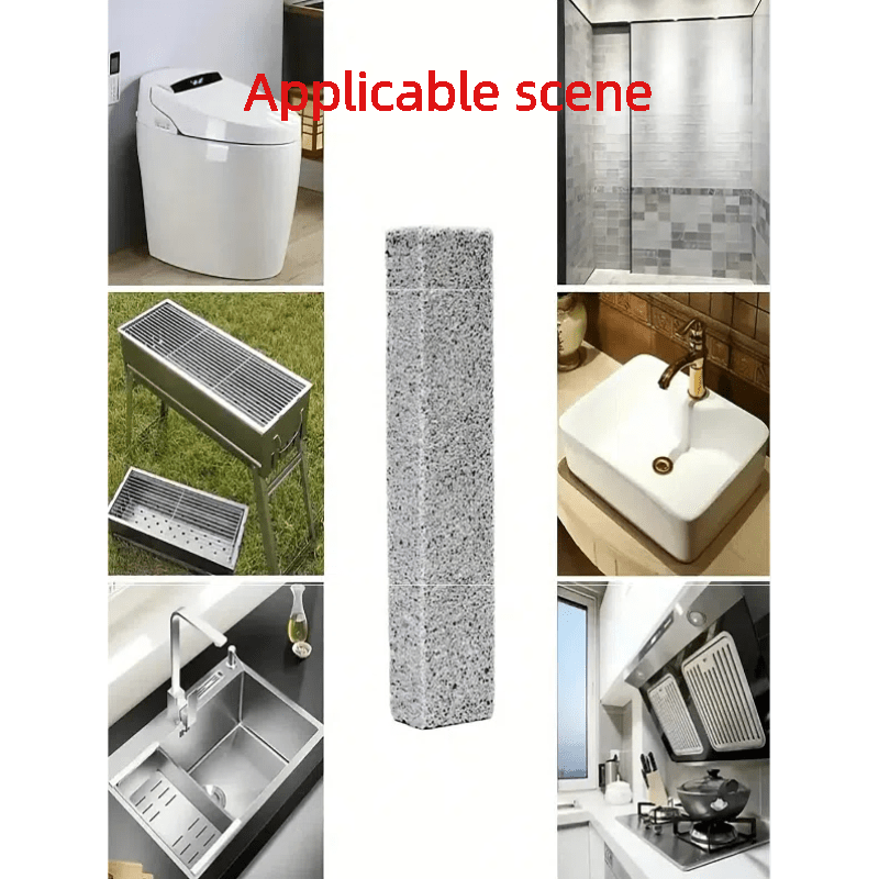 Herramienta de limpieza para baño con mango en forma de sonrisa para manchas de agua dura y uso versátil