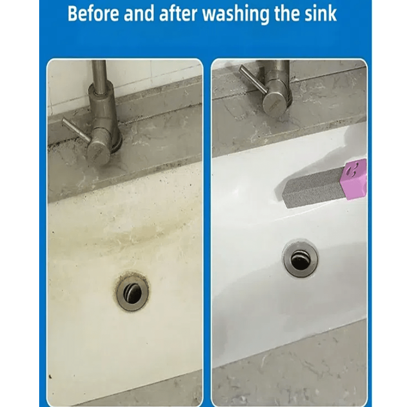 Herramienta de limpieza para baño con mango en forma de sonrisa para manchas de agua dura y uso versátil