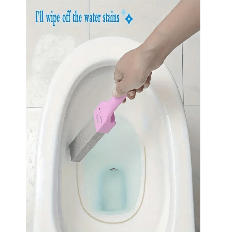 Herramienta de limpieza para baño con mango en forma de sonrisa para manchas de agua dura y uso versátil