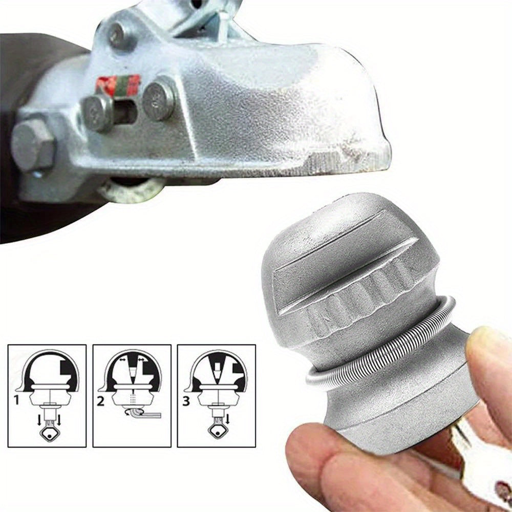 Universal Zinc Alloy Trailer Hitch Lock Ball Coupling Heavy-Duty RV Tow