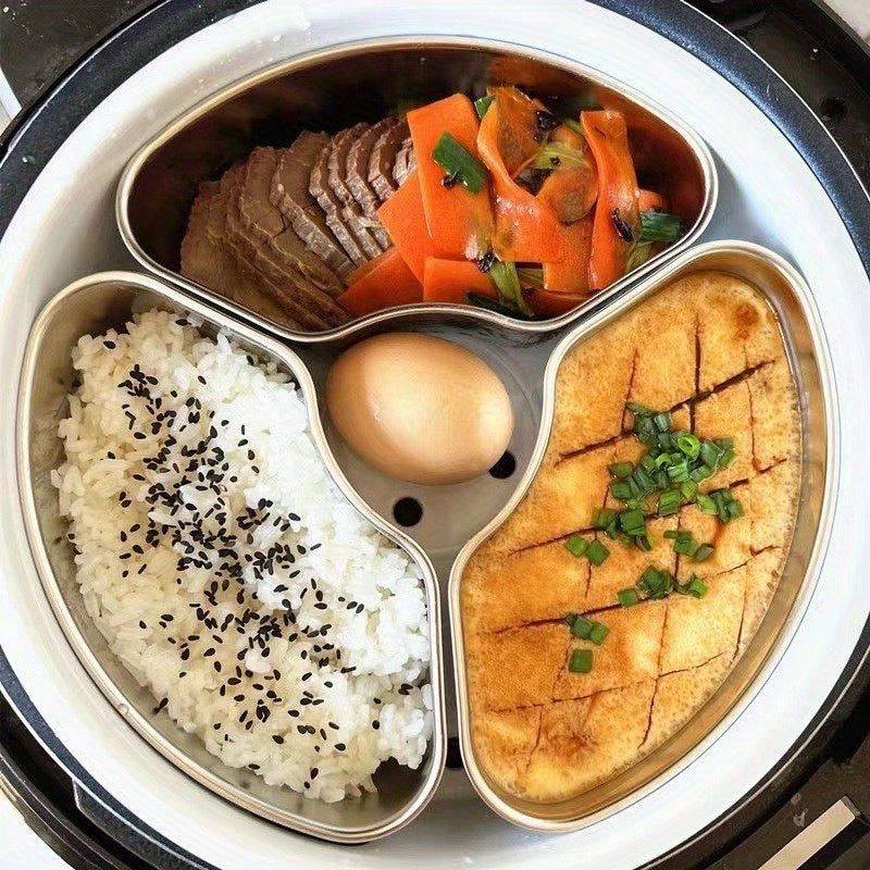 Stainless Steel Fan-Shaped Steamer Plate for Rice Cookers and Steamers