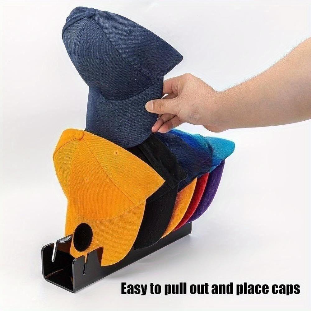 Perchero para gorras de béisbol, soporta hasta 7 gorras, organizador de armario, almacenamiento en la cómoda