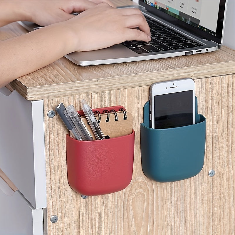 Plastic Wall Mounted Storage Box for Remote Phone Controller Organizer