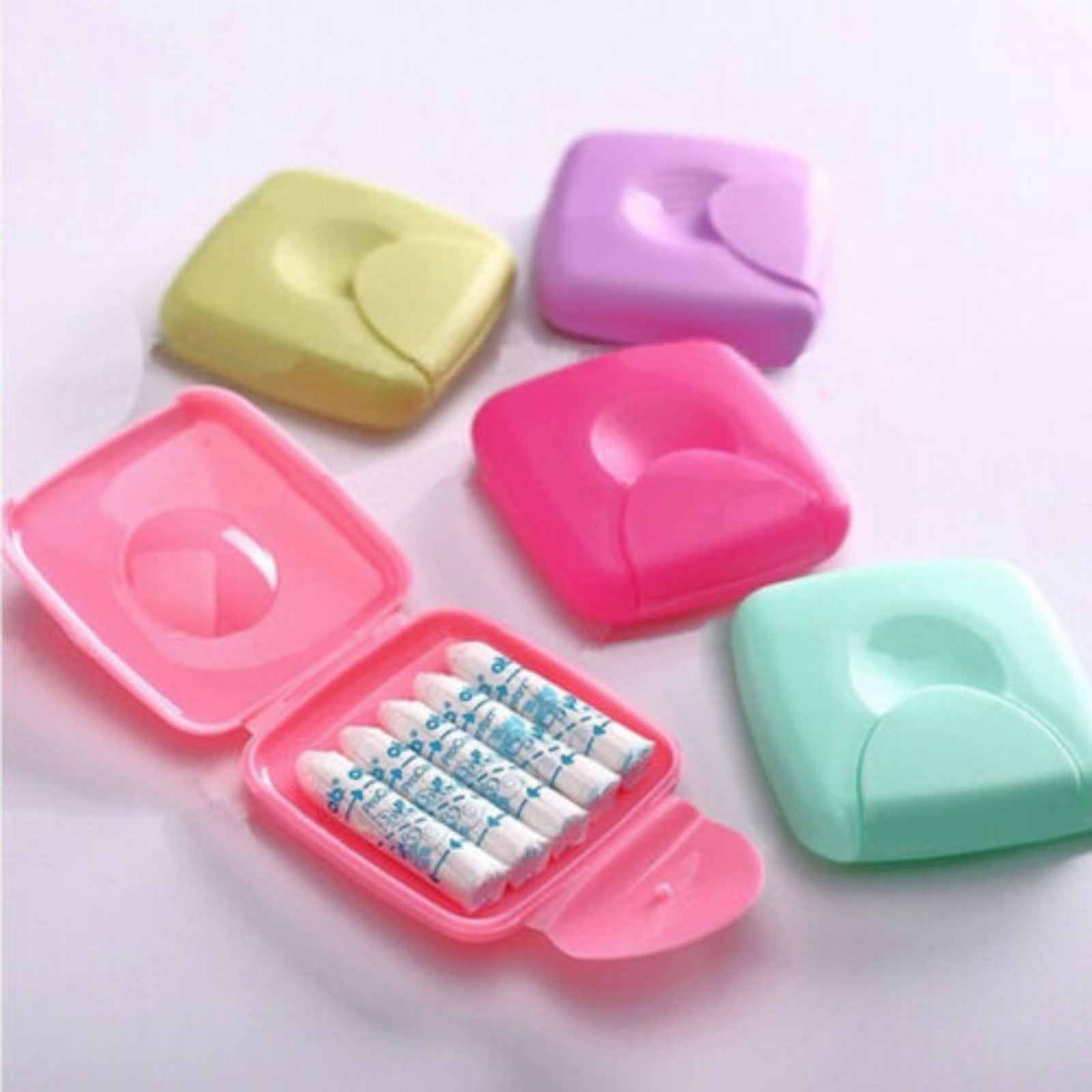 Caja de almacenamiento de color macaron para organizador de objetos pequeños en casa