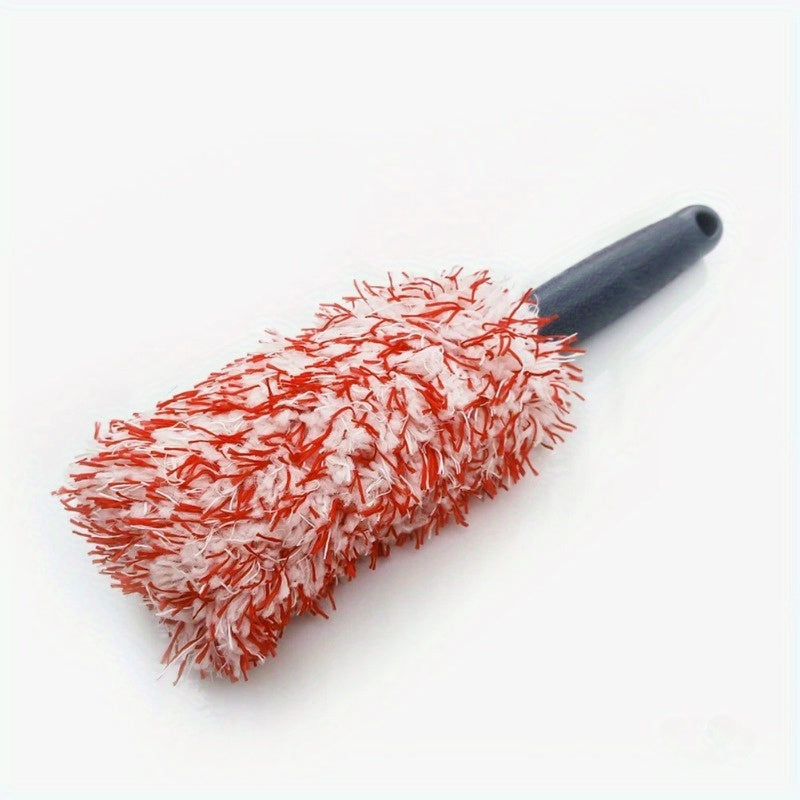 Microfiber Car Wheel Brush Tire Cleaning Scrubber Auto Detailing Rim Dust Remover