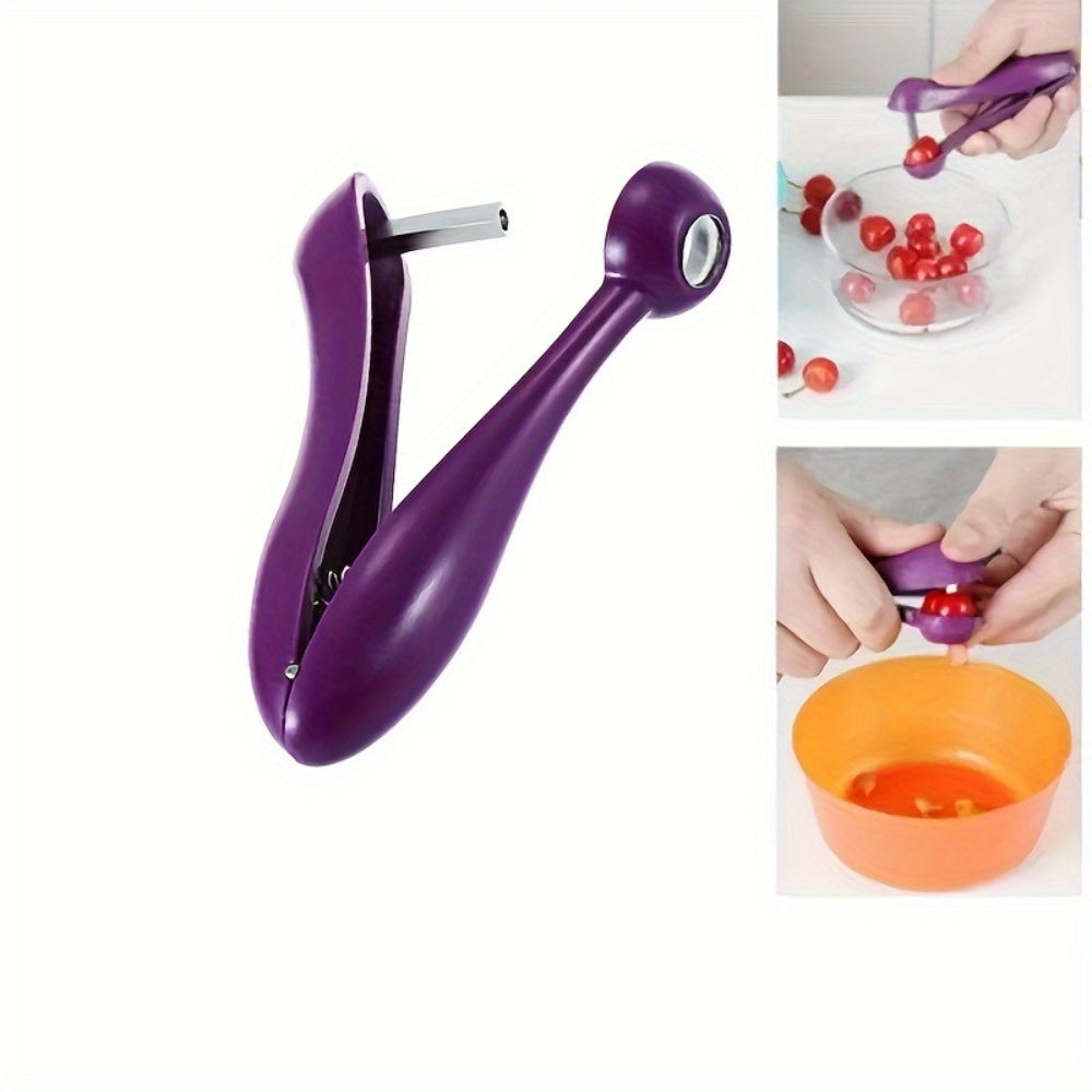 Stainless Steel Cherry and Olive Pitter Kitchen Tool for Outdoor Cooking