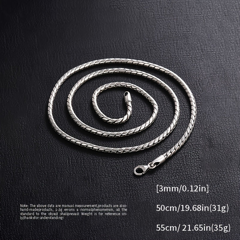 Erkaklar uchun Vintage 925 Sterling Silver Bilaguzuk va Zargarlik To'plami - Zamonaviy Hip-Hop Moda, Unga Ideal Sovg'a