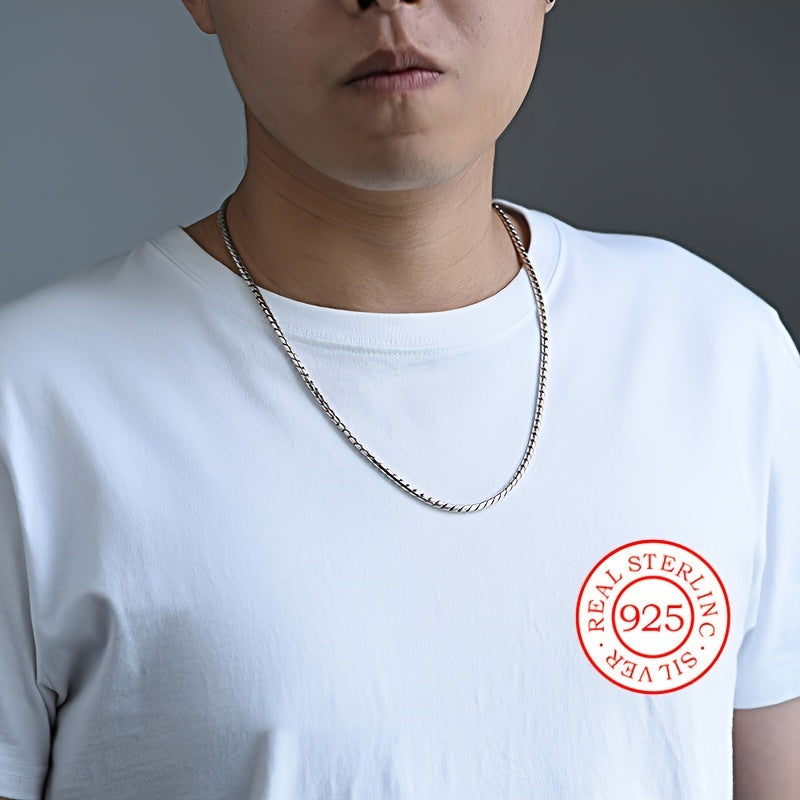 Erkaklar uchun Vintage 925 Sterling Silver Bilaguzuk va Zargarlik To'plami - Zamonaviy Hip-Hop Moda, Unga Ideal Sovg'a