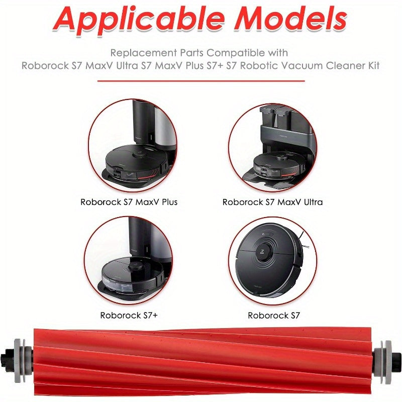 Set of 3 Roller Brushes for Robotic Vacuum Cleaner Replacement Parts