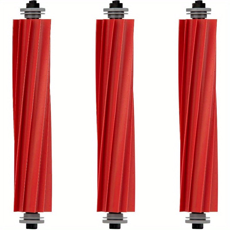 Set of 3 Roller Brushes for Robotic Vacuum Cleaner Replacement Parts