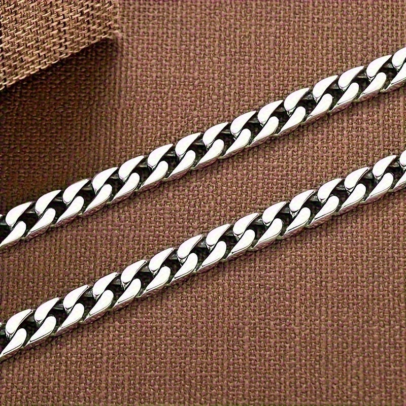 Vintage Style Sterling Silver Belt Buckle Collarbone Chain Necklace for Casual Wear