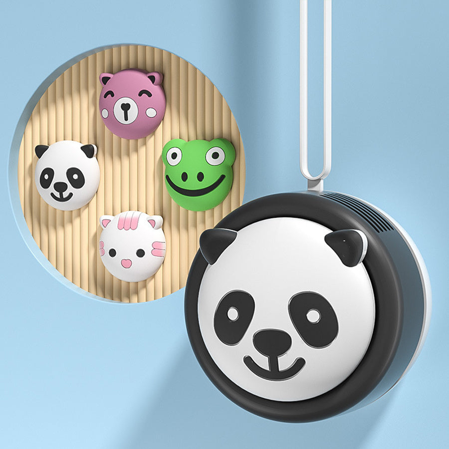 Portable Mini Handheld USB Rechargeable Neck Fan for Summer Cooling