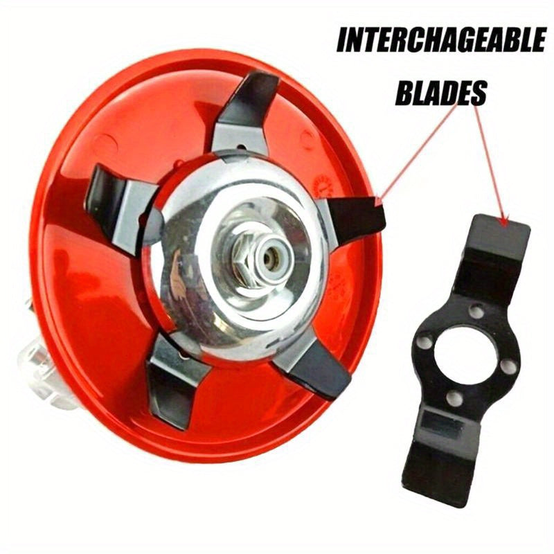 Dual-Purpose Weeder Plate Trimmer Head with Interchangeable Blades for Lawn Mower and Brush Cutter