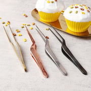 Stainless Steel Tongs for Food Plating and Cake Decorating, Professional Kitchen Tool