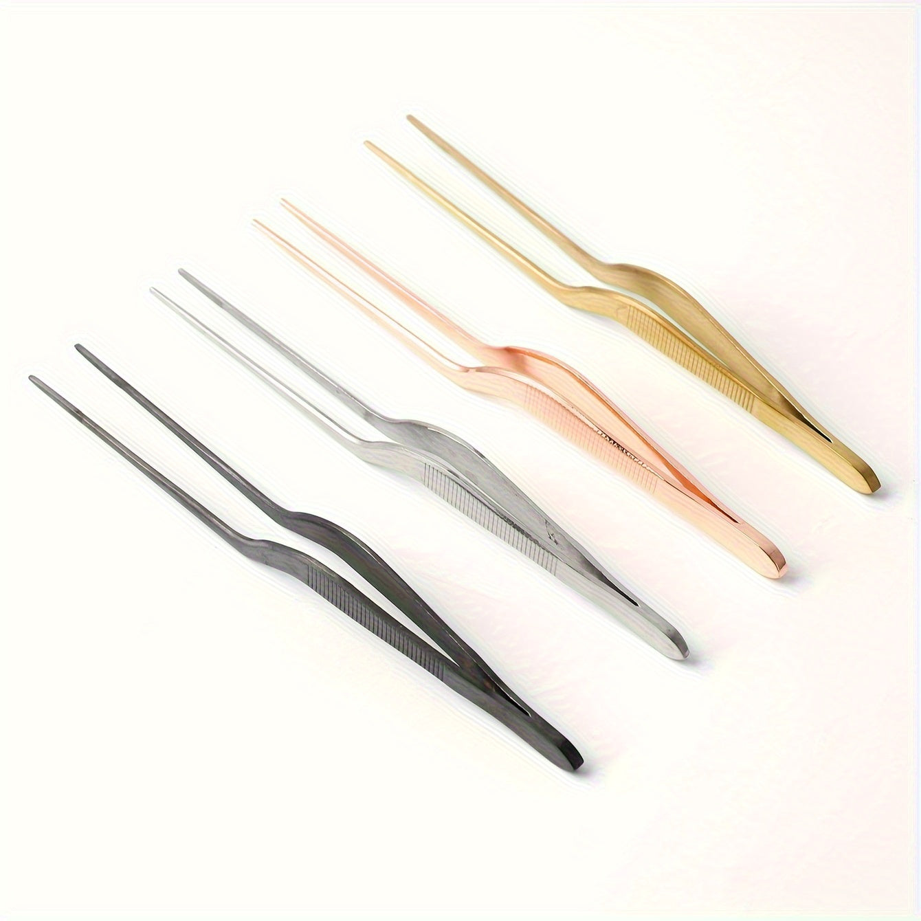 Stainless Steel Tongs for Food Plating and Cake Decorating, Professional Kitchen Tool