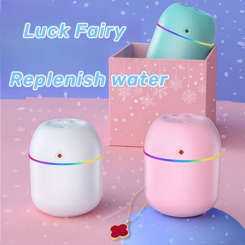 Pink USB Humidifier with Night Light Aroma Diffuser for Bedroom Living Room and Car