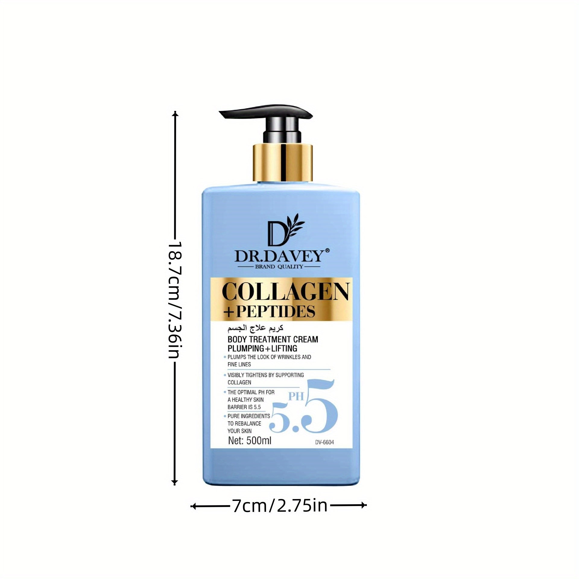 500ml Collagen Peptide Body Lotion for Men and Women Moisturizing All Seasons