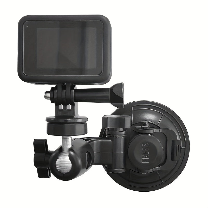 Suction Cup Mount for Action Cameras Compatible with Gopro DJI Osmo Insta360 and More Durable ABS Material