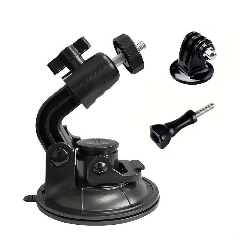 Suction Cup Mount for Action Cameras Compatible with Gopro DJI Osmo Insta360 and More Durable ABS Material