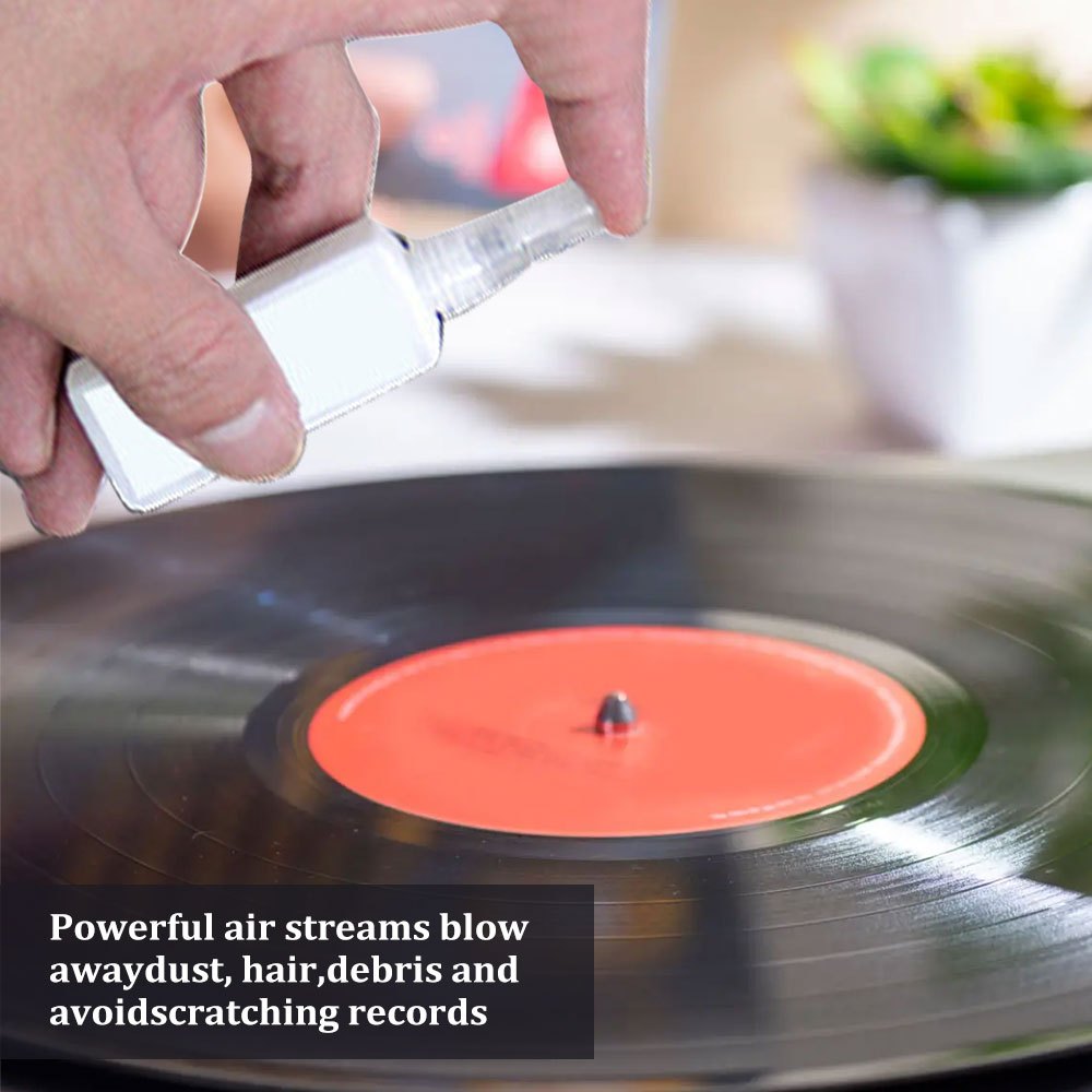 Vinyl Record Cleaning Kit with Anti-Static Plastic Brush and Cleaner for Records