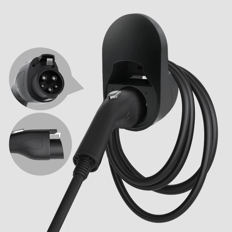 Charging Cable Holder ABS Wall Mount for Electric Vehicle Chargers