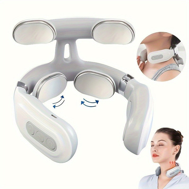 Wireless Neck Massager with Rechargeable Battery and Multiple Modes for Whole Body Use