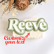 Personalized Acrylic Gift Tag for Kids Bedding and Necessities