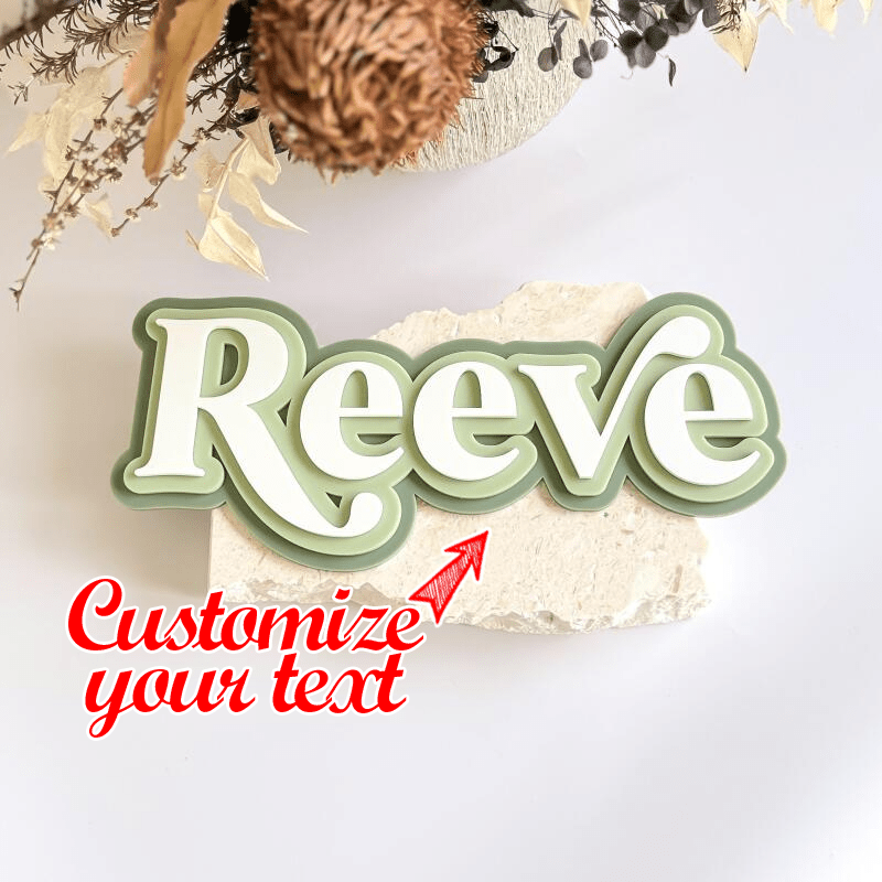 Personalized Acrylic Gift Tag for Kids Bedding and Necessities