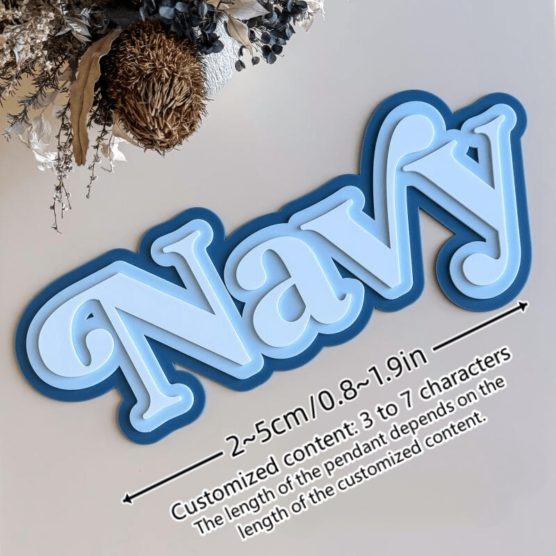 Personalized Acrylic Gift Tag for Kids Bedding and Necessities