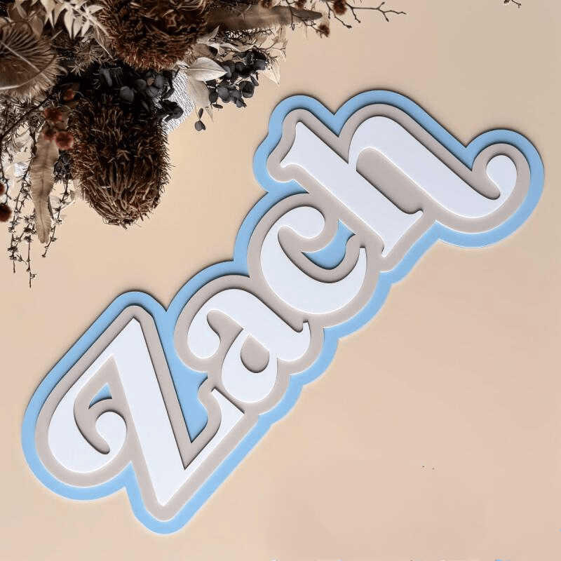 Personalized Acrylic Gift Tag for Kids Bedding and Necessities