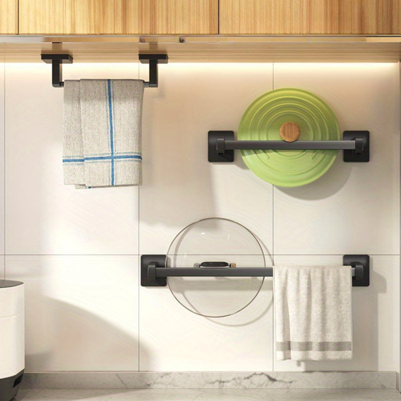 Wall-Mounted Shoe Organizer Bathroom Space-Saving No-Drill Metal Slipper Rack