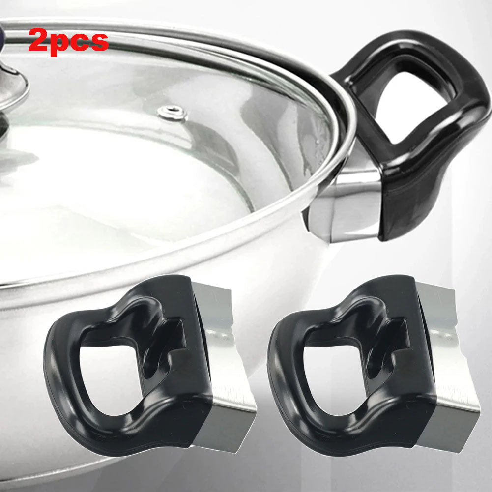 Set of 2 Black ABS Pot Side Handles for Pressure Cookers and Cookware