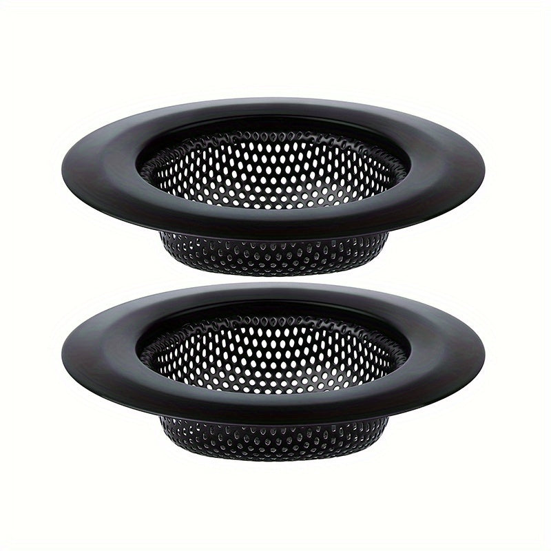 Stainless Steel Sink Strainer Black Hexagonal Mesh for Kitchen Drainage