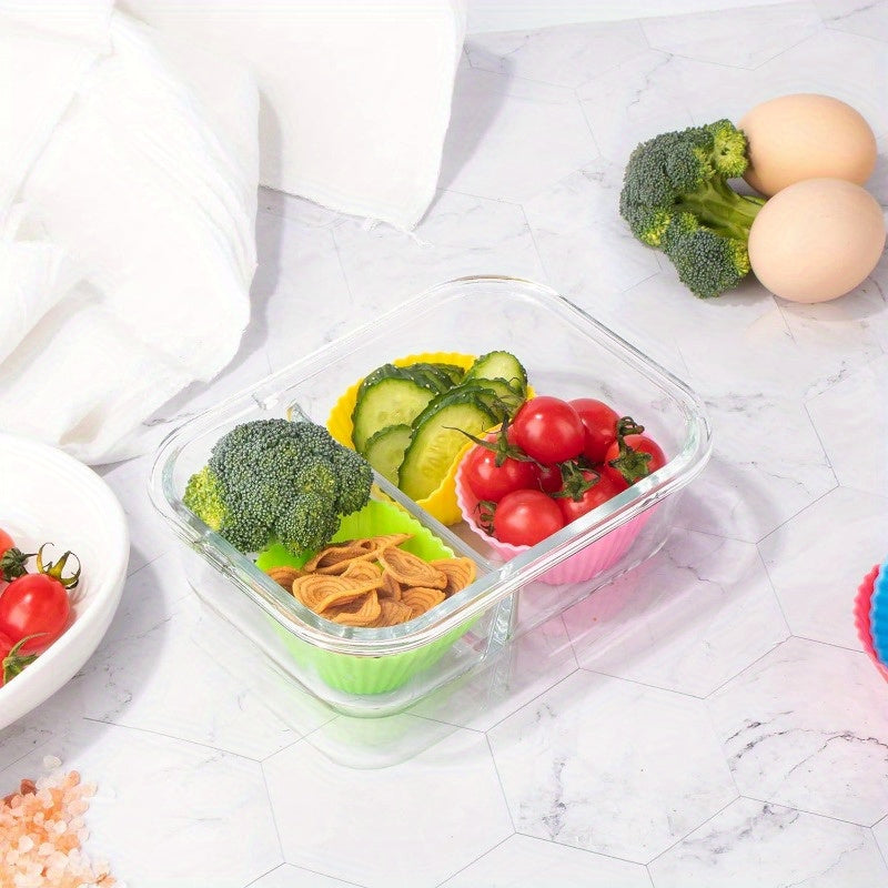 24 Reusable Silicone Baking Cups Set with Nonstick Muffin Molds in Round Star Heart Flower Shapes