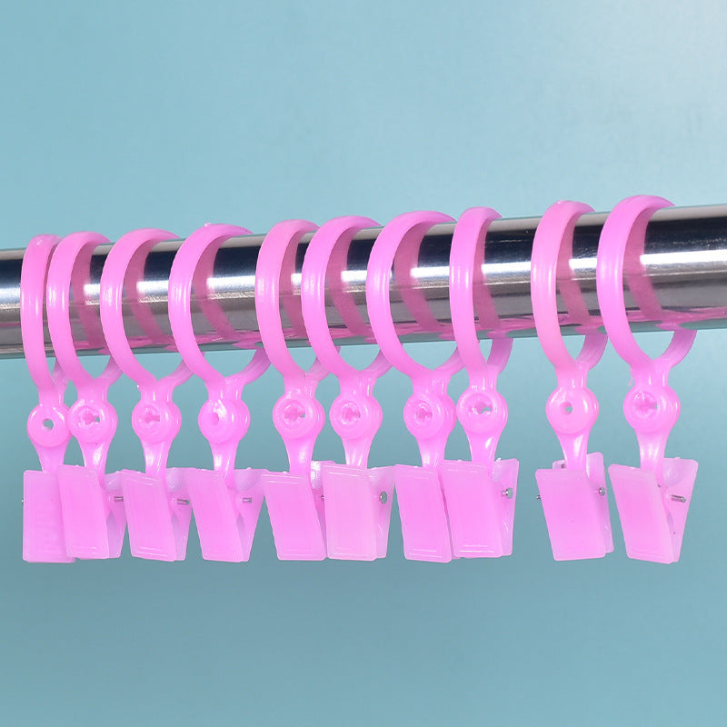 Juego de 10 aros para cortinas bohemios de plástico, fácil de instalar, decorativo y elegante para el hogar