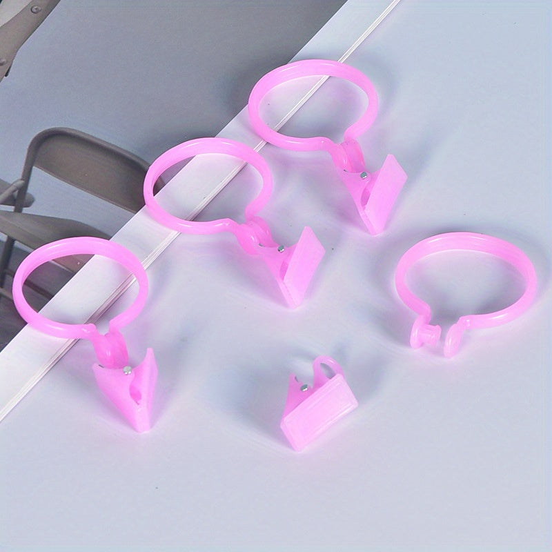 Juego de 10 aros para cortinas bohemios de plástico, fácil de instalar, decorativo y elegante para el hogar