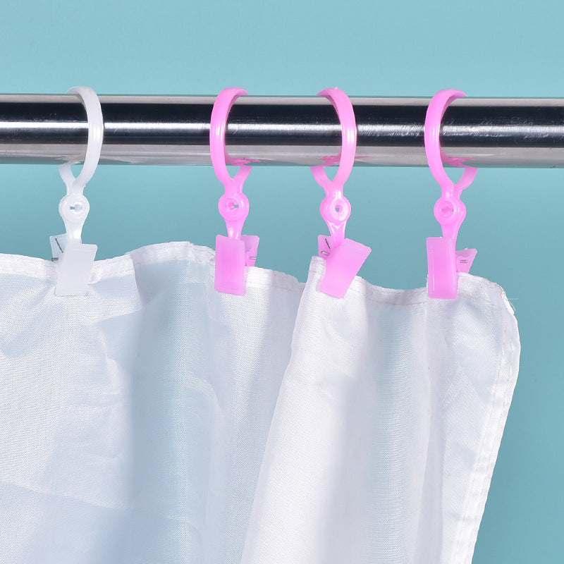 Juego de 10 aros para cortinas bohemios de plástico, fácil de instalar, decorativo y elegante para el hogar