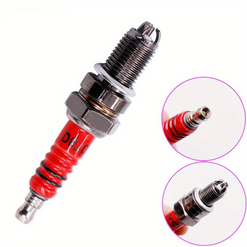 D8TC 3-Electrode Spark Plug for Motorbike ATV 125cc 150cc 200cc 250cc