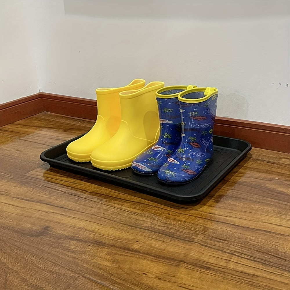 Waterproof Plastic Boot Tray for Entryway Shoes Pet Food Garden Use
