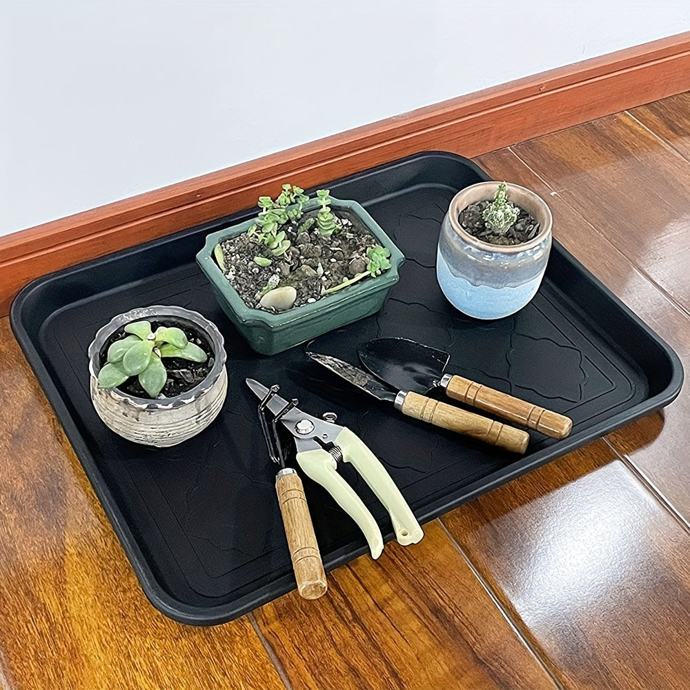Waterproof Plastic Boot Tray for Entryway Shoes Pet Food Garden Use