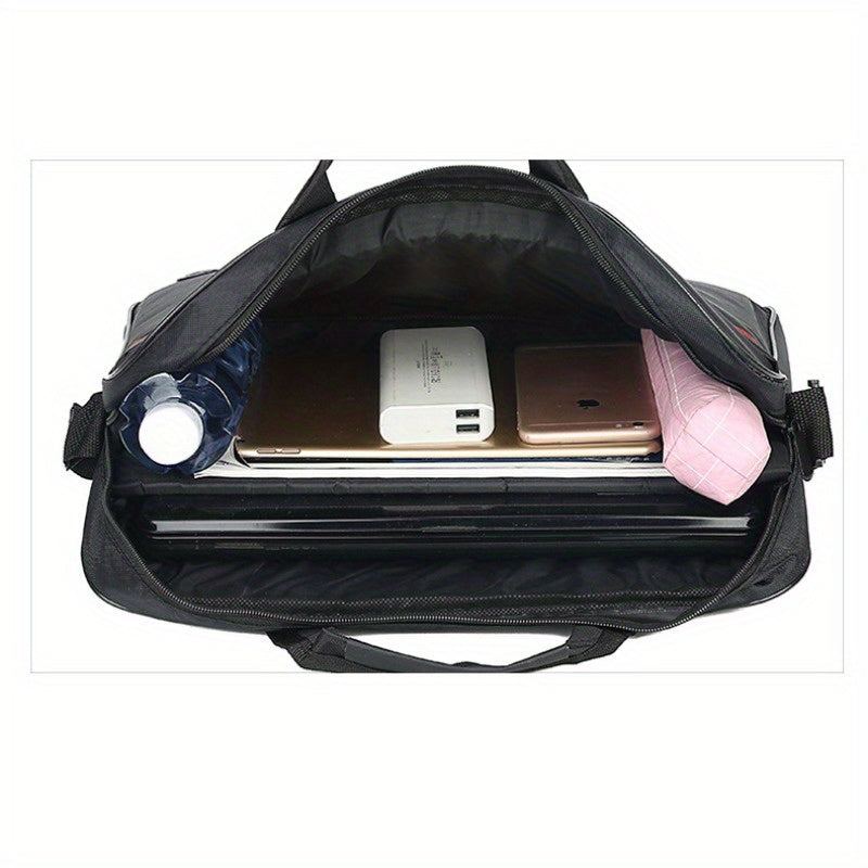 Мужской повседневный ноутбук-деловой кейс 38,1 см нейлон, соответствующий требованиям TSA, с плечевым ремнем