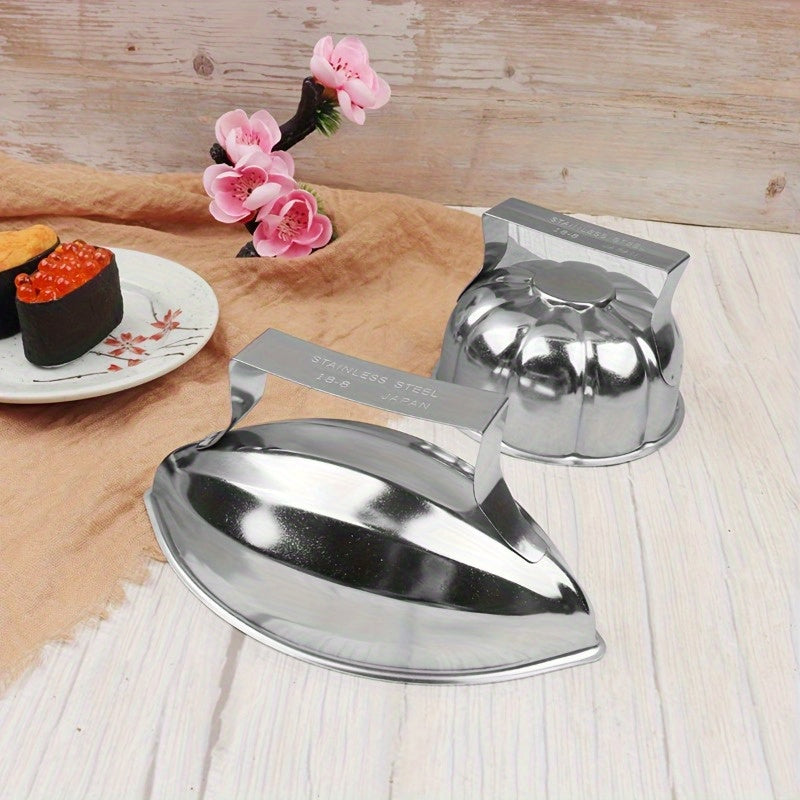 Stainless Steel Rice Mold with Handle for Food-Grade Rice and Vegetable Rolls