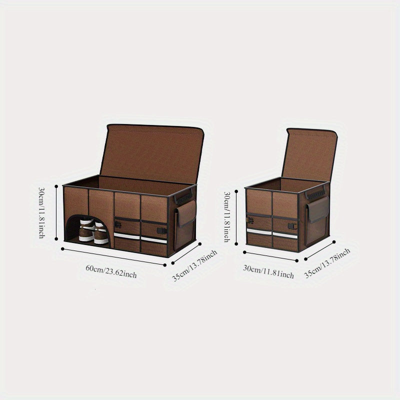 Foldable Car Trunk Organizer Large Capacity Multi-Compartment Storage Box for SUV