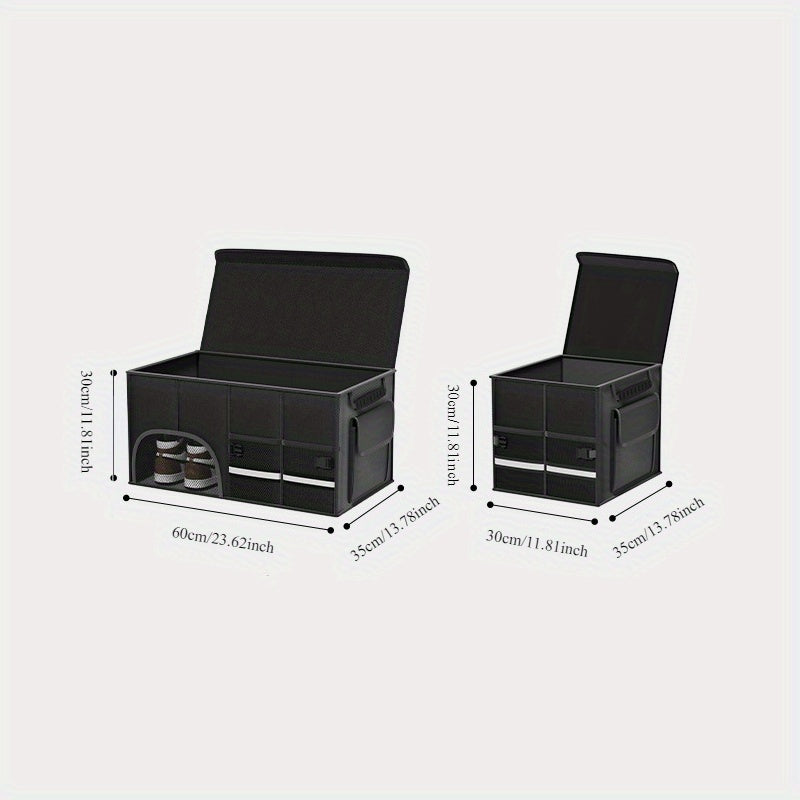 Foldable Car Trunk Organizer Large Capacity Multi-Compartment Storage Box for SUV