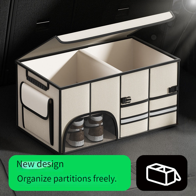 Foldable Car Trunk Organizer Large Capacity Multi-Compartment Storage Box for SUV