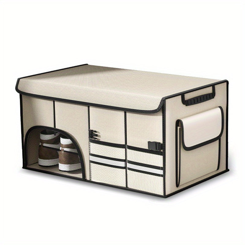 Foldable Car Trunk Organizer Large Capacity Multi-Compartment Storage Box for SUV