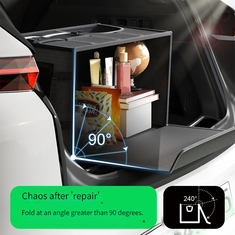 Foldable Car Trunk Organizer Large Capacity Multi-Compartment Storage Box for SUV