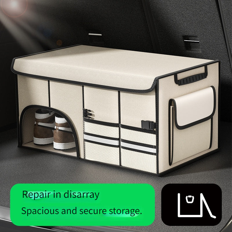 Foldable Car Trunk Organizer Large Capacity Multi-Compartment Storage Box for SUV