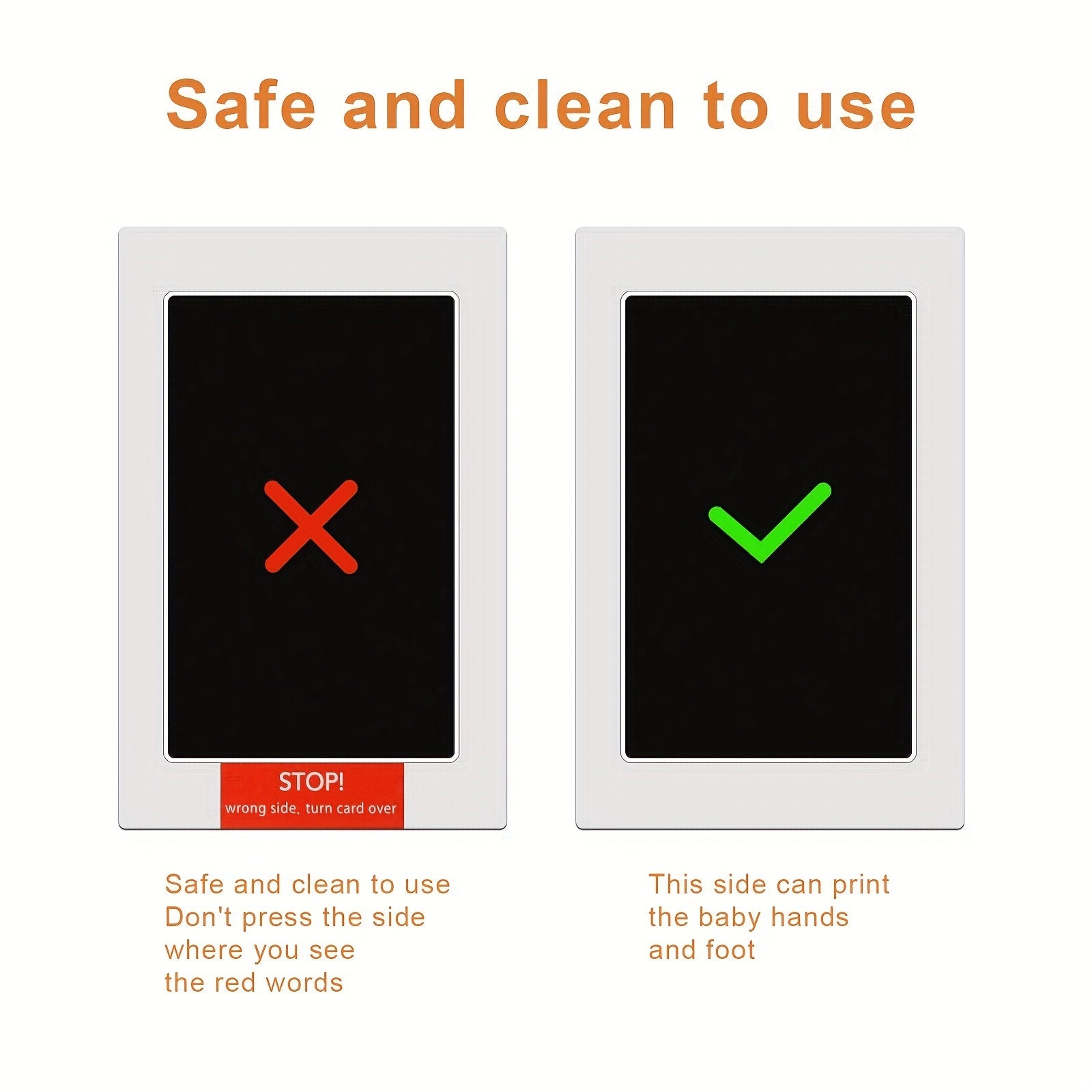 Baby Handprint Kit with No Wash Print Oil and Souvenir for Newborns and Pets