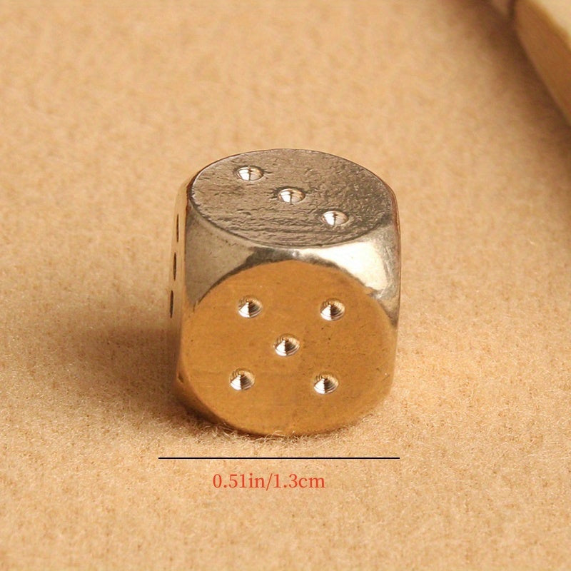 Solid Brass Dice for Chess Card Games Mahjong Entertainment at Home and Events